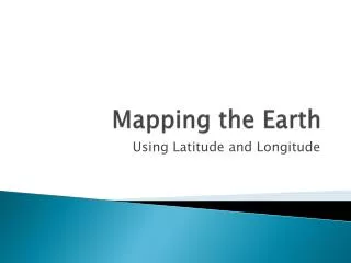 Mapping the Earth