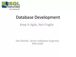 Database Development