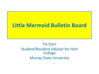 Little Mermaid Bulletin Board