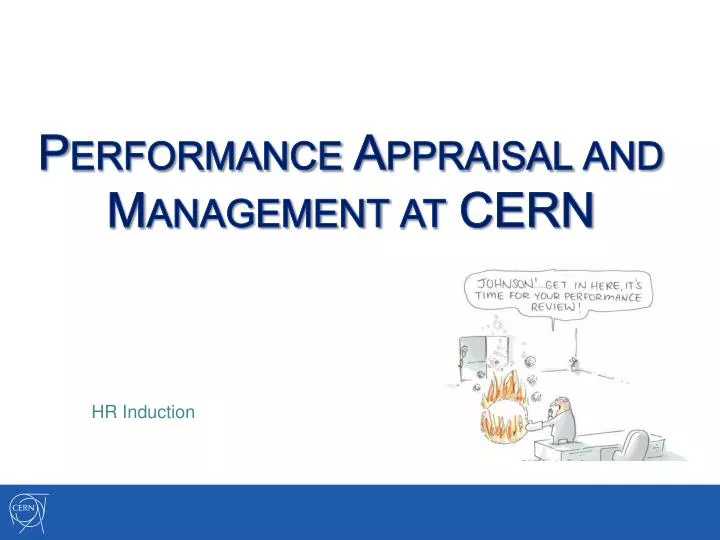 performance appraisal and management at cern
