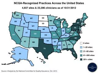 NCQA-Recognized Practices Across the United States