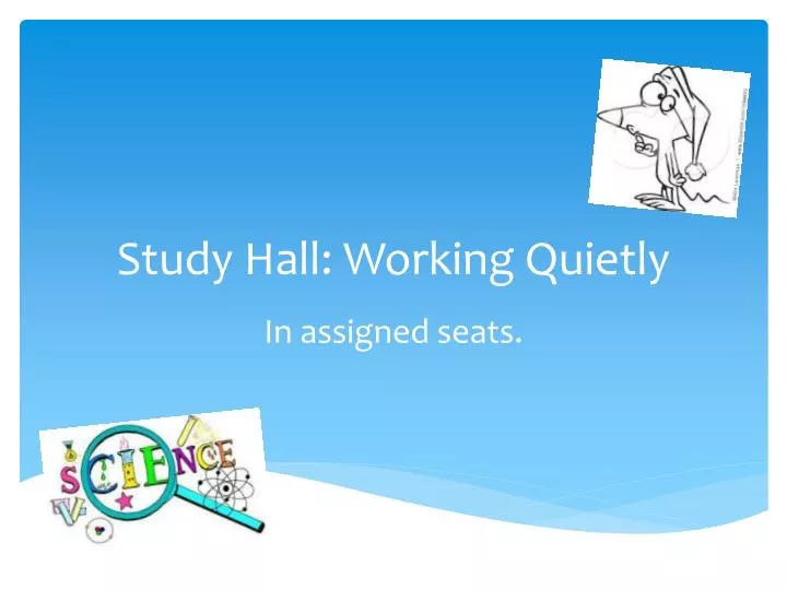 study hall working quietly