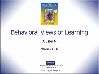 Behavioral Views of Learning