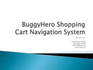 BuggyHero Shopping Cart Navigation System