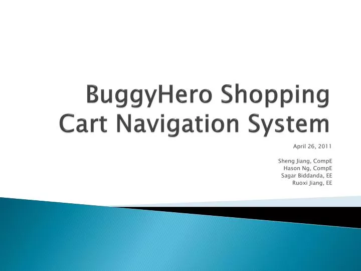 buggyhero shopping cart navigation system