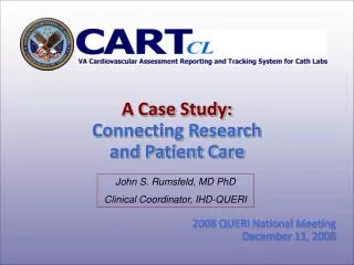 A Case Study: Connecting Research and Patient Care