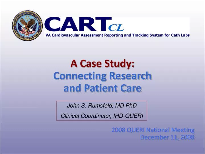 a case study connecting research and patient care
