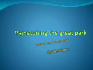 Pymatuning the great park