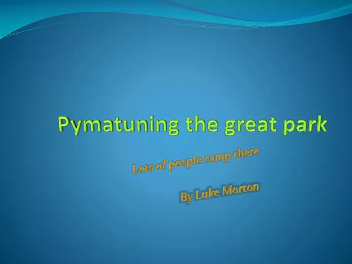 pymatuning the great park