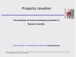 Property taxation - slide 1