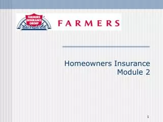 Homeowners Insurance Module 2