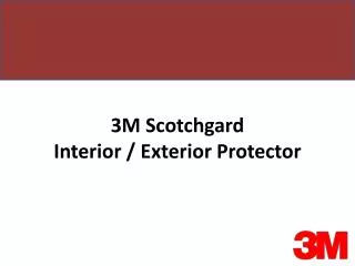 3M Scotchgard Interior / Exterior Protector