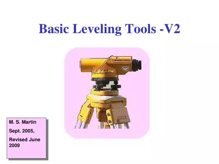 basic leveling tools v2