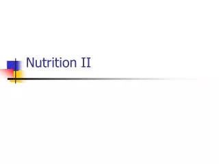 Nutrition II