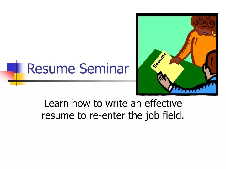 resume seminar