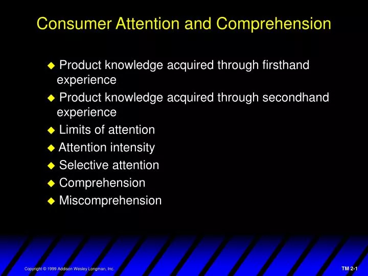 consumer attention and comprehension