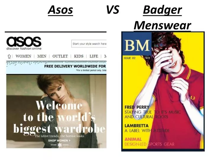 asos vs badger m enswear