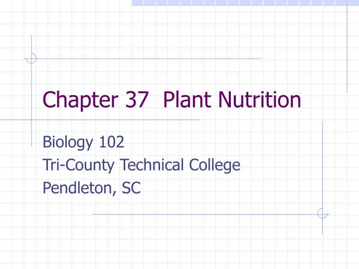 chapter 37 plant nutrition