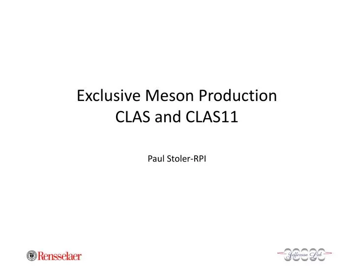 exclusive meson production clas and clas11