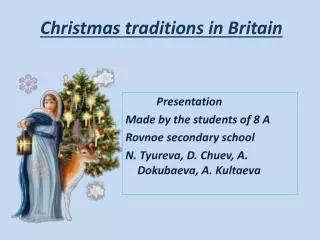 Christmas traditions in Britain