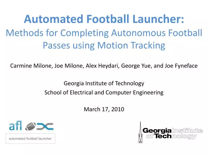 automated football launcher methods for completing autonomous football passes using motion tracking