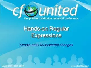 Hands-on Regular Expressions