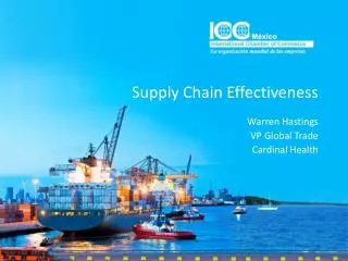 Supply Chain Effectiveness