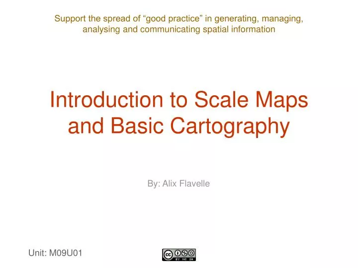 introduction to scale maps and basic cartography