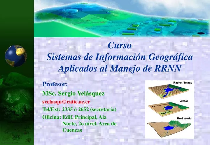 curso sistemas de informaci n geogr fica aplicados al manejo de rrnn