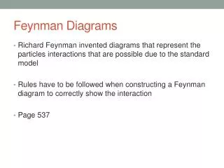 Feynman Diagrams