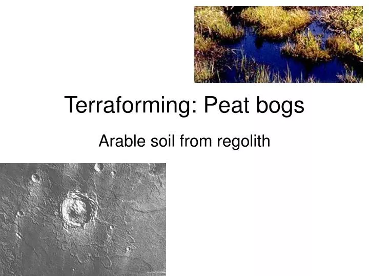 terraforming peat bogs