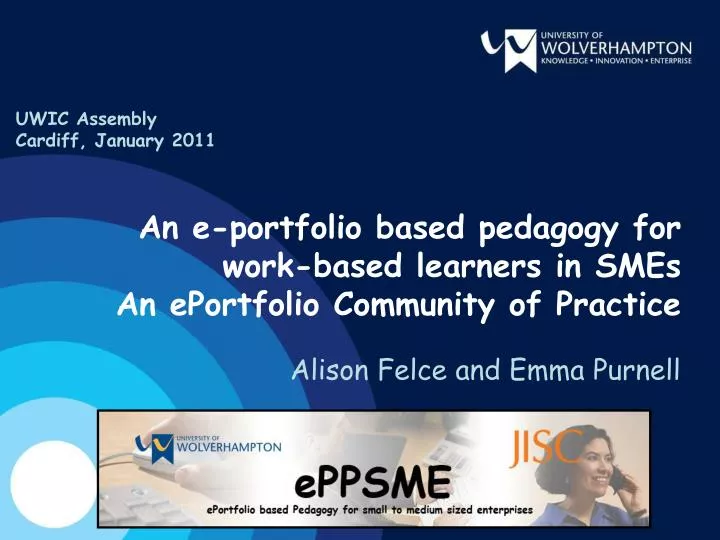 an e portfolio based pedagogy for work based learners in smes an eportfolio community of practice