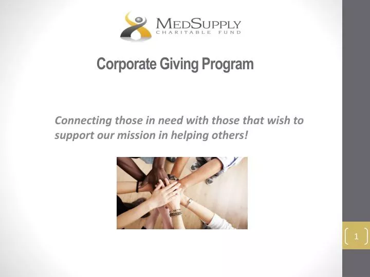 corporate giving program