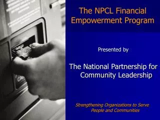 The NPCL Financial Empowerment Program