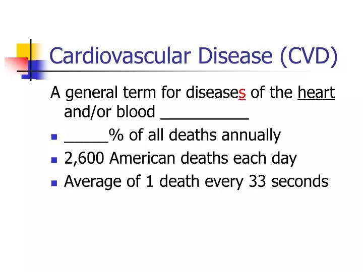 cardiovascular disease cvd