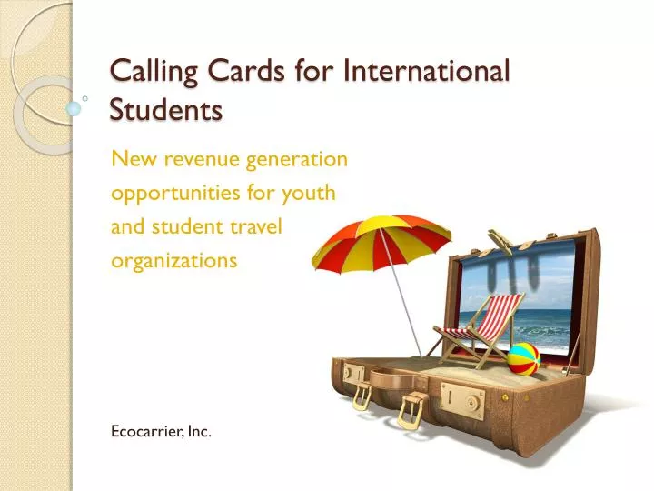 calling cards for international students