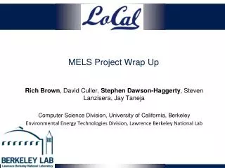 MELS Project Wrap U p