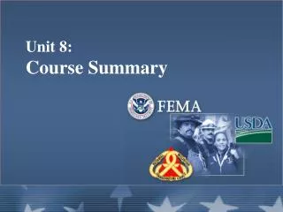 unit 8 course summary