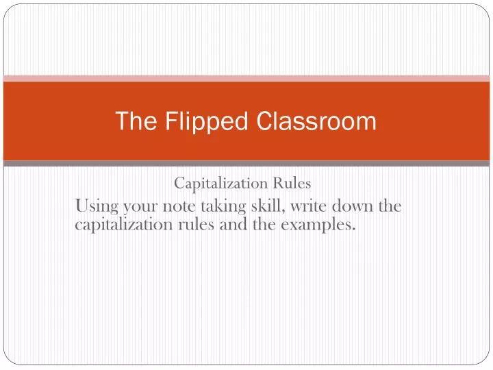 the flipped classroom