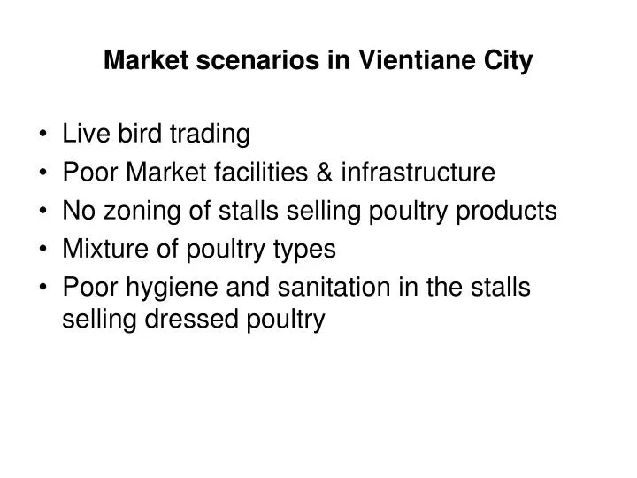 market scenarios in vientiane city