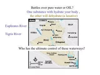 Battles over pure water or OIL?