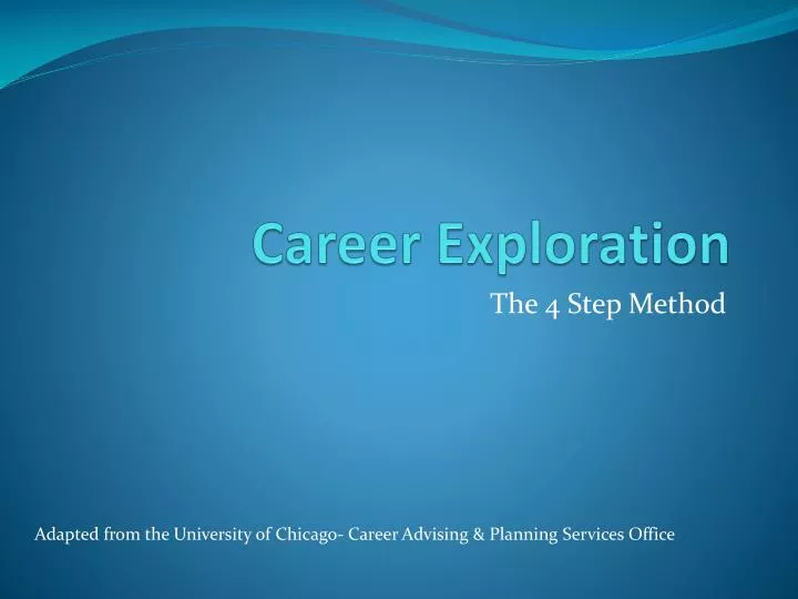 career exploration