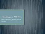 Film Studies PPT #2 - slide 1