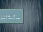 Film Studies PPT - slide 1