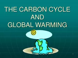THE CARBON CYCLE AND GLOBAL WARMING