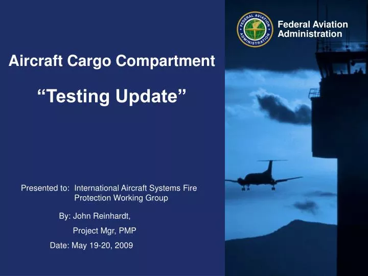 aircraft cargo compartment testing update