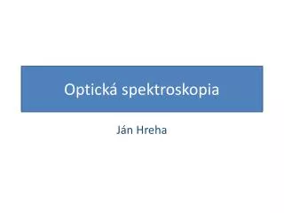 optick s pektroskopia