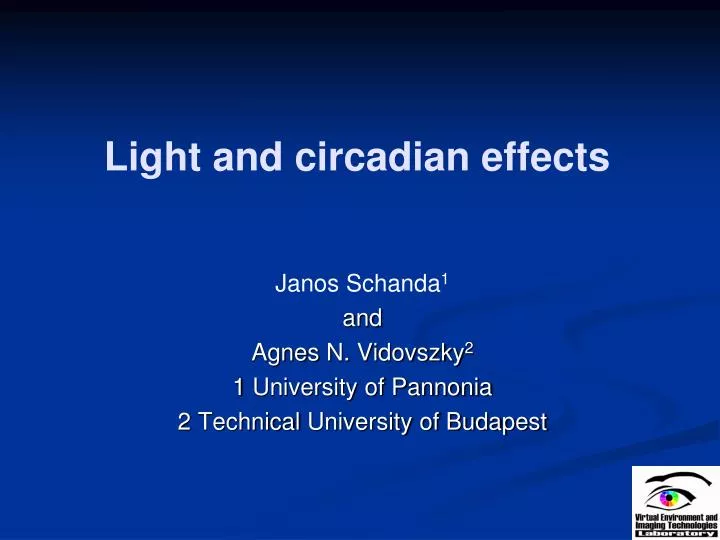 light and circadian effects