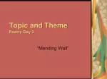 Topic and Theme Poetry Day 3 - slide 1