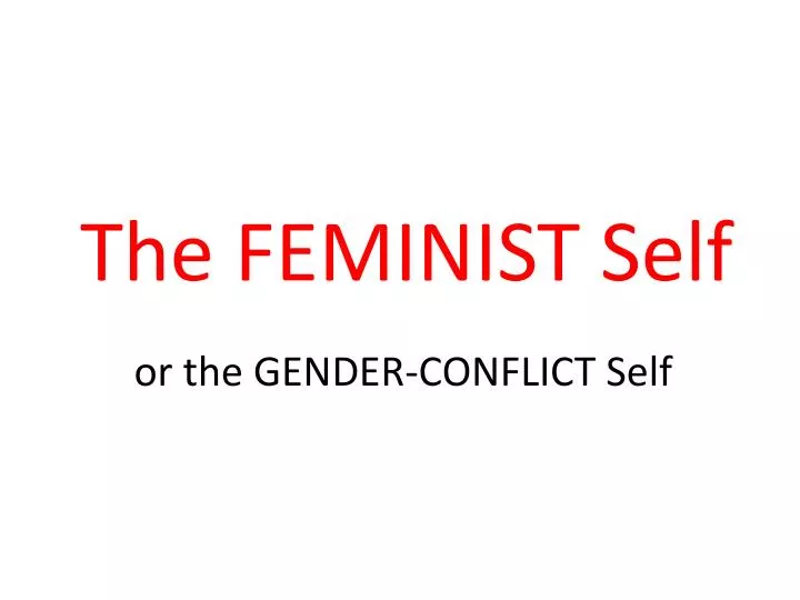 the feminist self